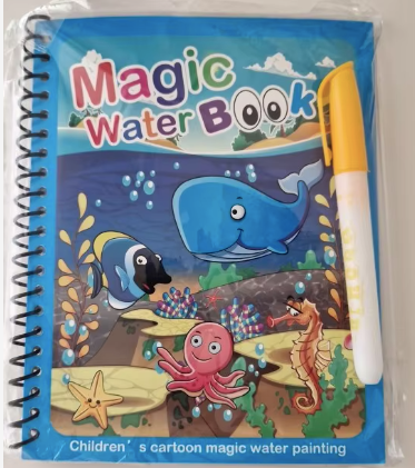 Livre de coloriage réutilisable Magic Water Book 💦🖌️