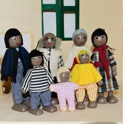 Ma petite famille - Figurines en bois