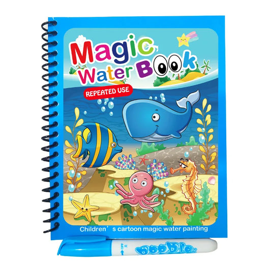 Livre de coloriage réutilisable Magic Water Book 💦🖌️